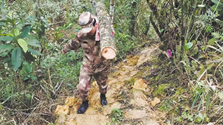 民兵送暖小分隊，出發(fā)