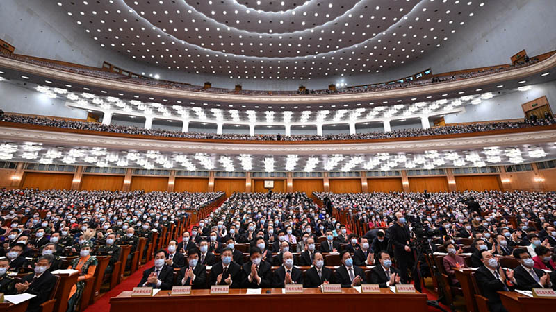 圖集丨十三屆全國(guó)人大五次會(huì)議舉行第二次全體會(huì)議