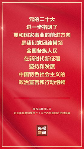 金句海報(bào)丨把黨的二十大重大決策部署付諸行動、見之于成效