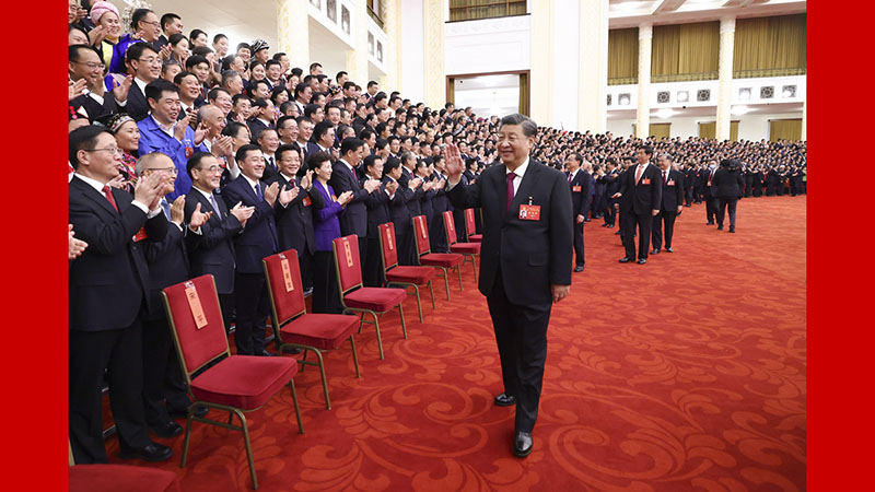 習(xí)近平等領(lǐng)導(dǎo)同志親切會見出席黨的二十大代表、特邀代表和列席人員