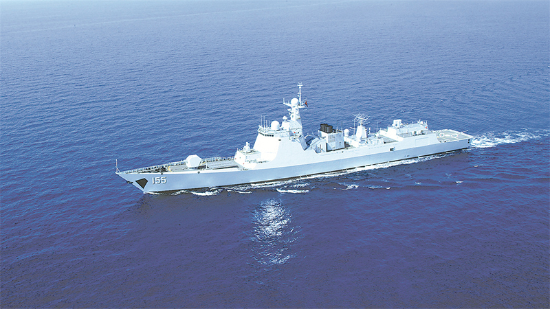 二十大精神進(jìn)軍營(yíng)丨海軍某驅(qū)逐艦支隊(duì)南京艦：航跡作證，奮進(jìn)強(qiáng)軍新征程
